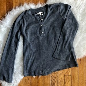 Madewell Heathered Thermal Henley (xsmall)
